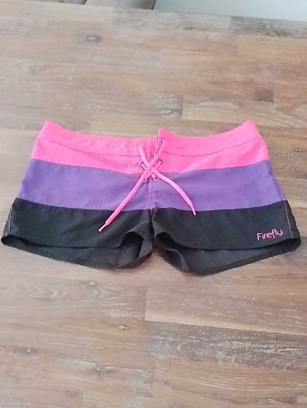 Women’s Pink & Purple Colorblock Swim Shorts